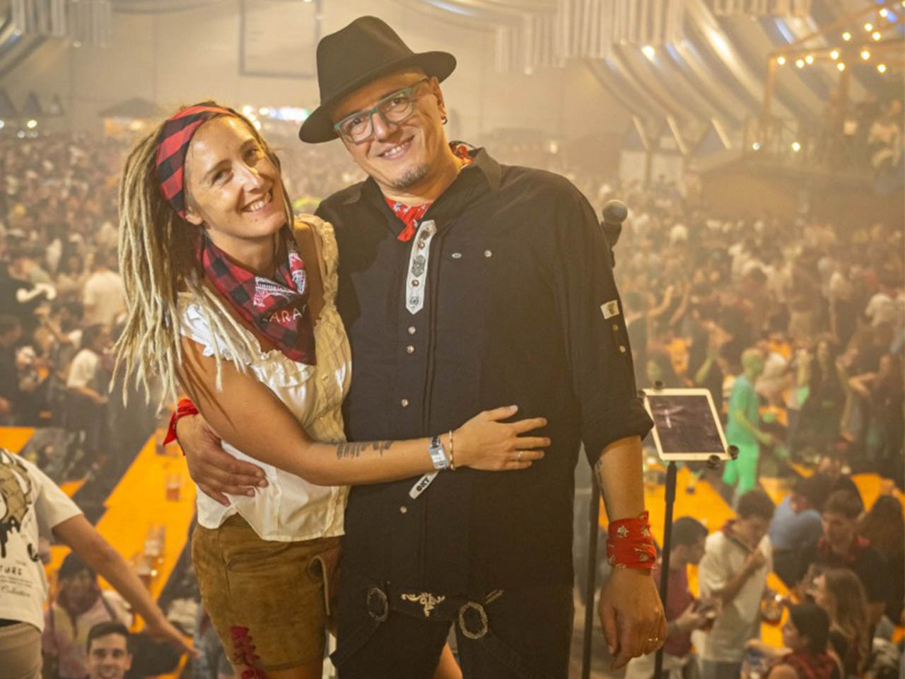 Wann immer möglich mit dabei - meine Frau Maike (Oktoberfest Zaragoza 2024)