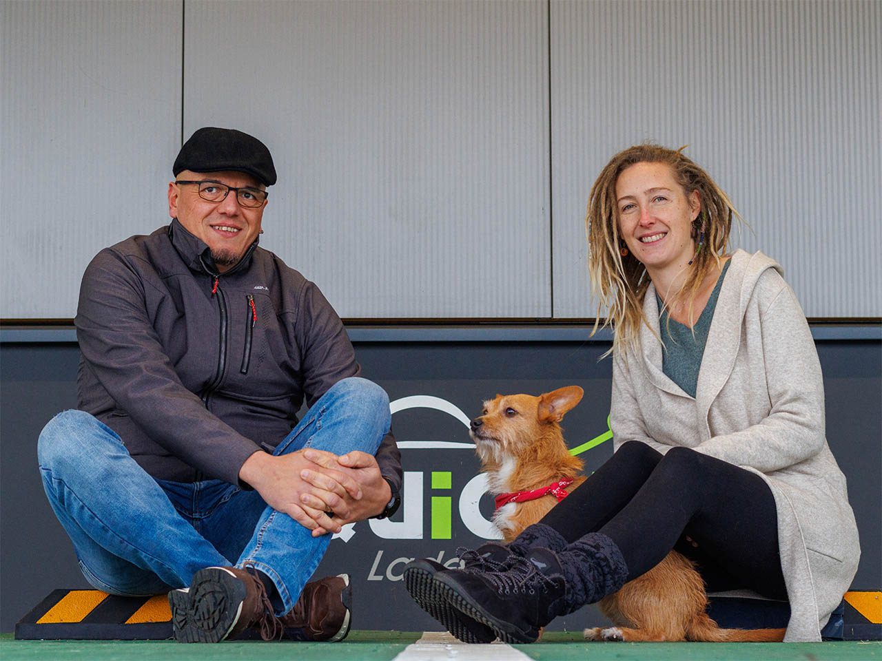 Und ganz privat mit meiner Frau Maike und unserer Hündin Caña